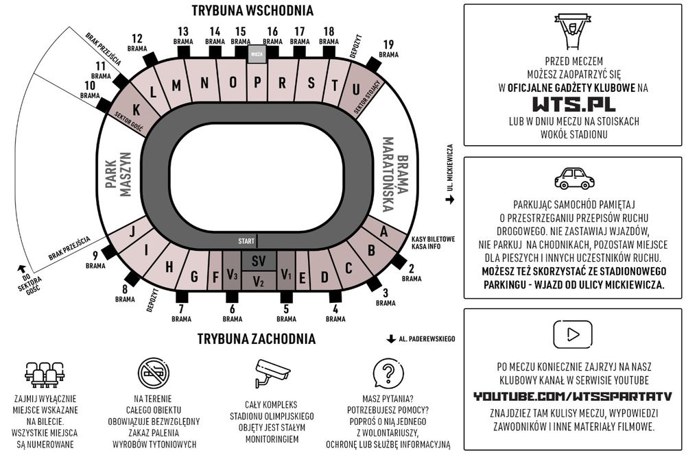 plan stadionu wroclaw